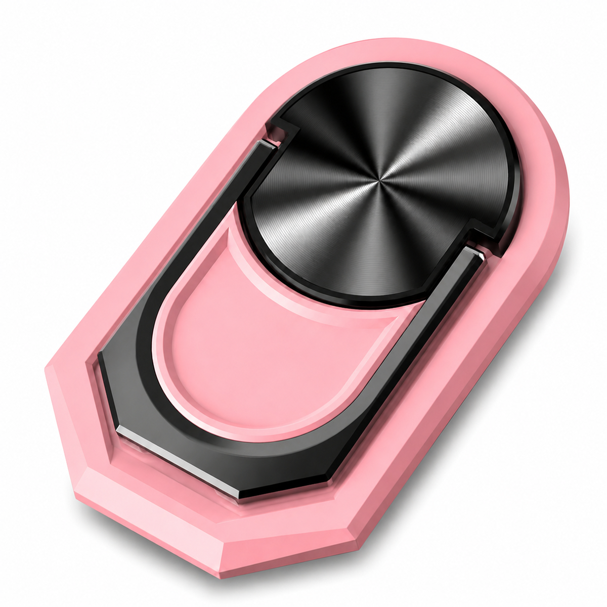 Premium Metal Finger Ring Phone Holder 180 Rotating Grip Stand Foldable Kickstand Adhesive Smartphone Holder Zinc Alloy Universal Compatible with iPhone