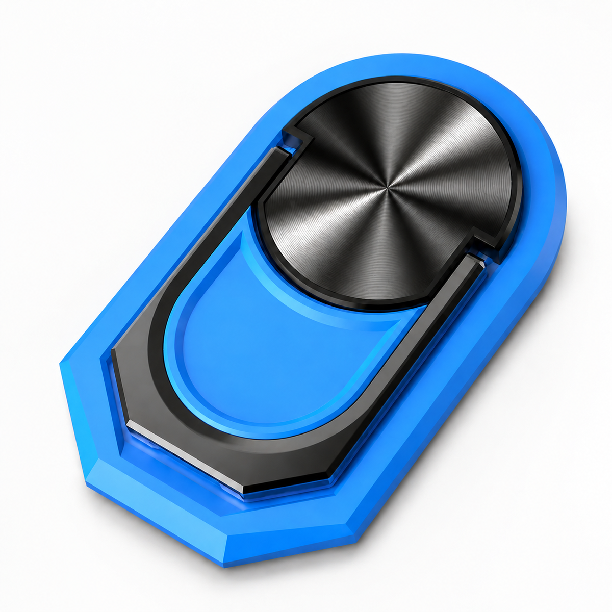 Premium Metal Finger Ring Phone Holder 180 Rotating Grip Stand Foldable Kickstand Adhesive Smartphone Holder Zinc Alloy Universal Compatible with iPhone