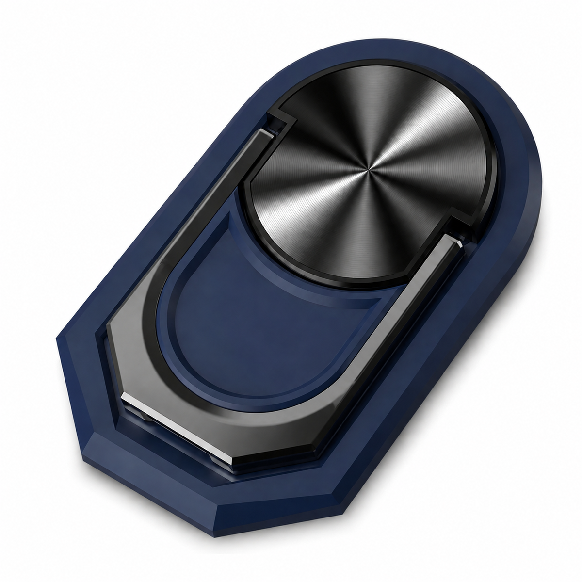 Premium Metal Finger Ring Phone Holder 180 Rotating Grip Stand Foldable Kickstand Adhesive Smartphone Holder Zinc Alloy Universal Compatible with iPhone