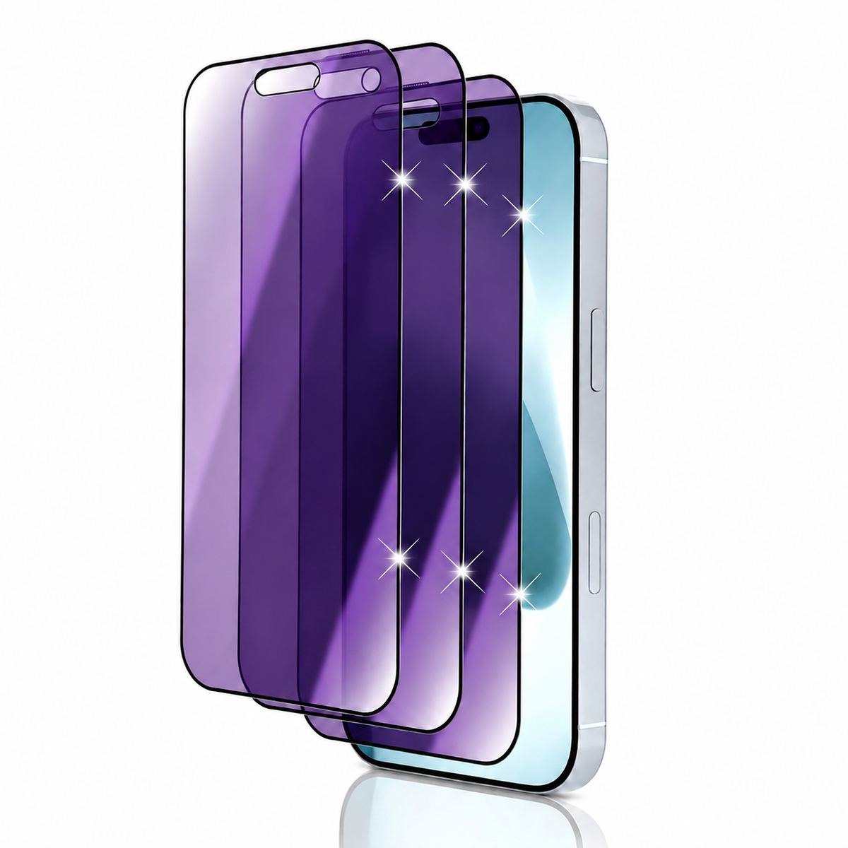 Premium Privacy Screen Protector Anti Spy Tempered Glass Blue Lights Full Coverage Scratch Resistant Screen Guard Case Friendly Compatible with iPhone