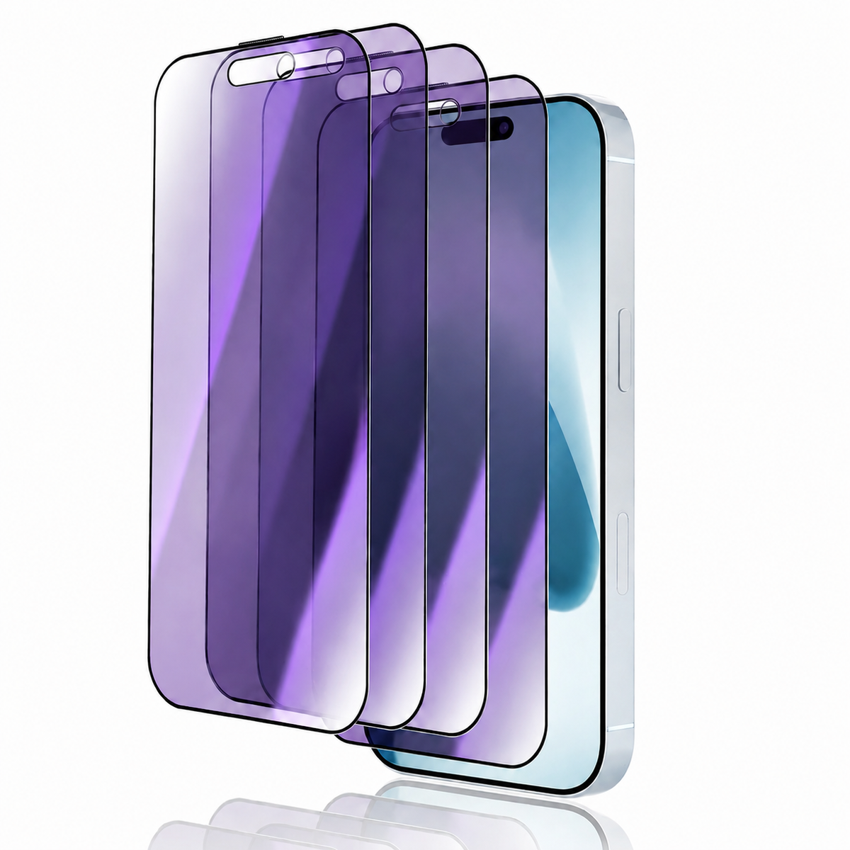 Premium Privacy Screen Protector Anti Spy Tempered Glass Blue Lights Full Coverage Scratch Resistant Screen Guard Case Friendly Compatible with iPhone