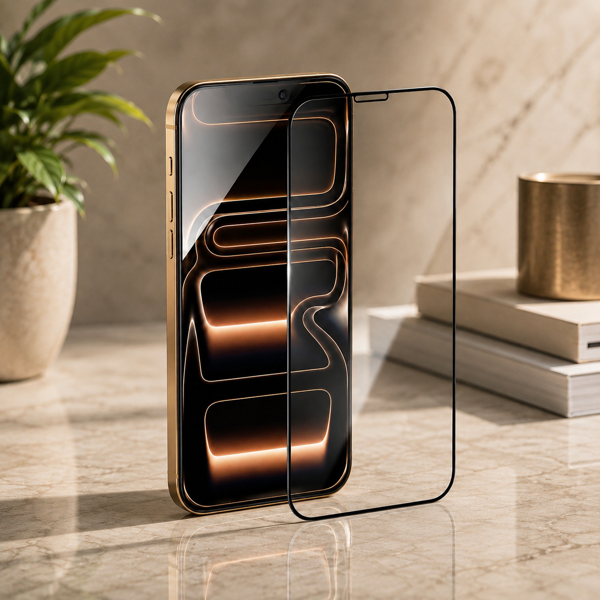 Premium Privacy Screen Protector Anti Spy Tempered Glass HD Display Fingerprint Resistant Scratch Resistant Shatter Protection Compatible with iPhone