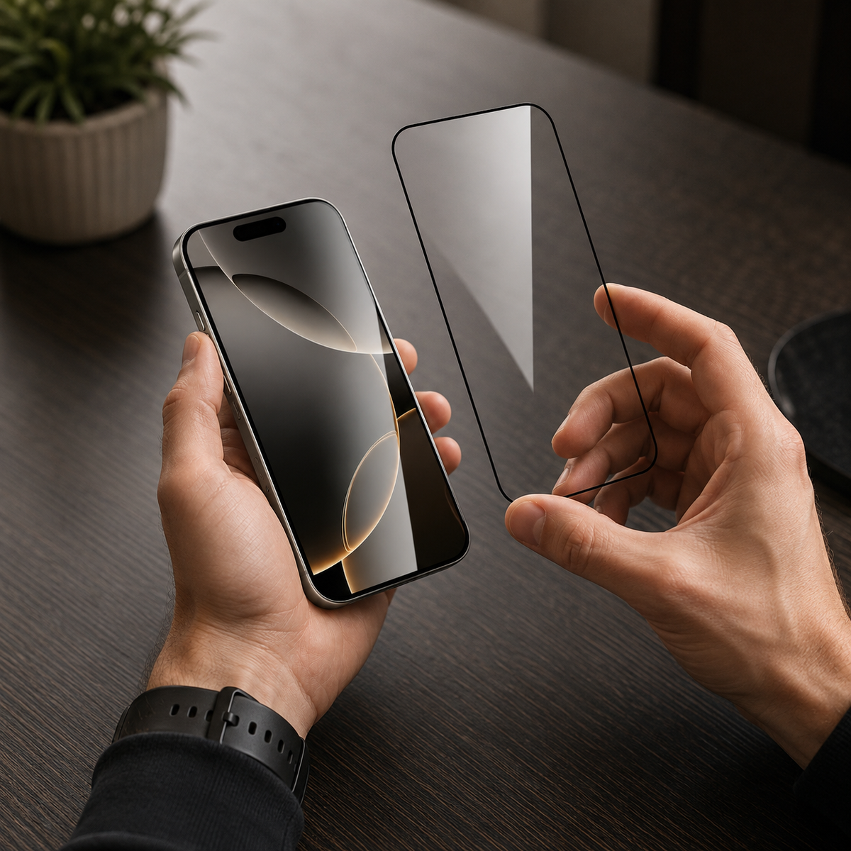 Premium Privacy Screen Protector Tempered Glass Anti Spy HD Full Coverage Oleophobic Anti Fingerprint Scratch Resistant Compatible with iPhone