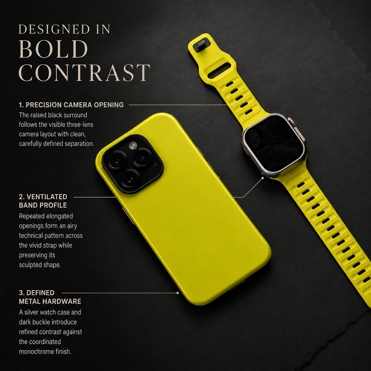 Premium Silicone Sport Watch Band Soft Waterproof Breathable Adjustable Replacement Strap Lightweight Sports Band Compatible with iPhone Everyday Wear