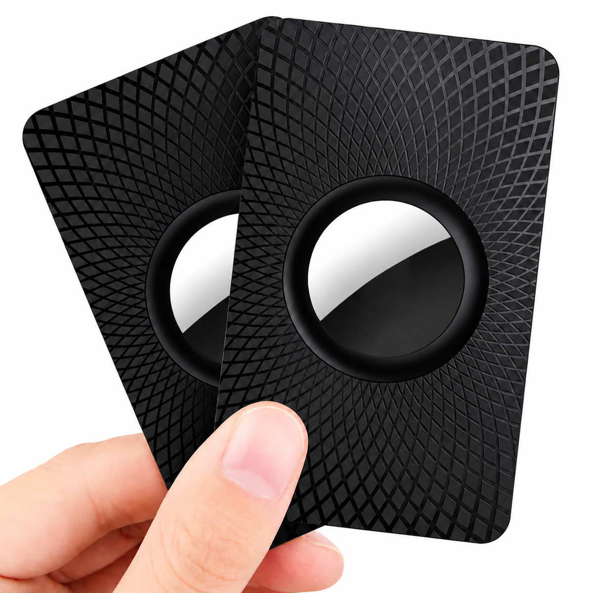 Premium Slim AirTag Wallet Case Ultra Thin Card Holder Protective Sleeve Durable ABS Anti Scratch Tracker Holder Compatible with AirTag