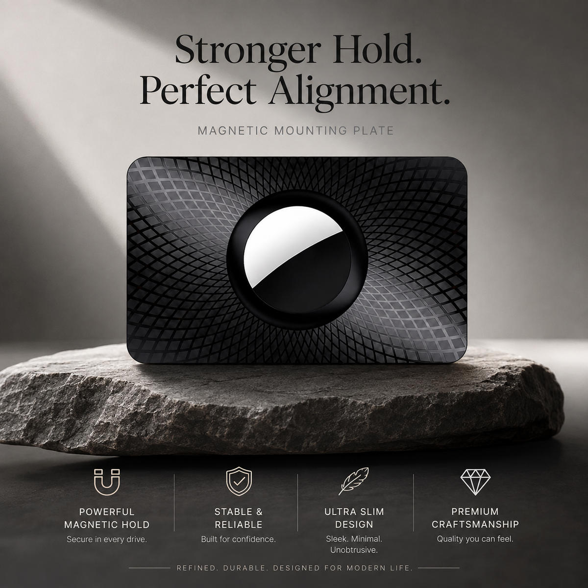 Premium Slim AirTag Wallet Case Ultra Thin Card Holder Protective Sleeve Durable ABS Anti Scratch Tracker Holder Compatible with AirTag