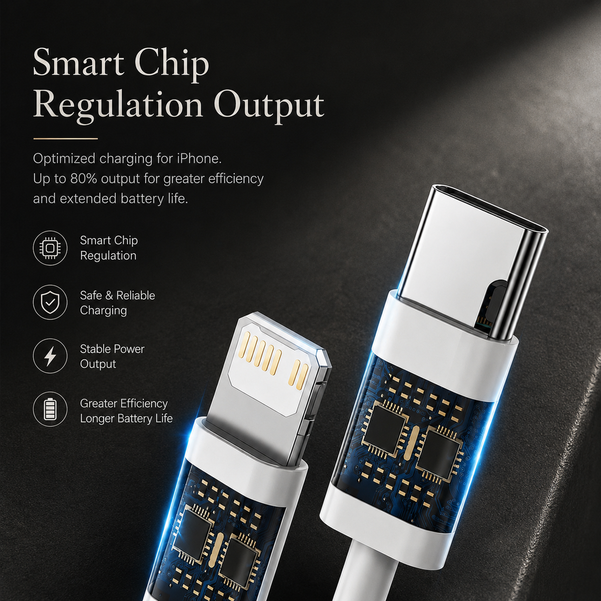 Premium USB C PD Fast Charging Cable 35W Data Sync Cord 2.4A Fast Charge TPE TPU Durable Cable Reliable Power Transfer Compatible with iPhone
