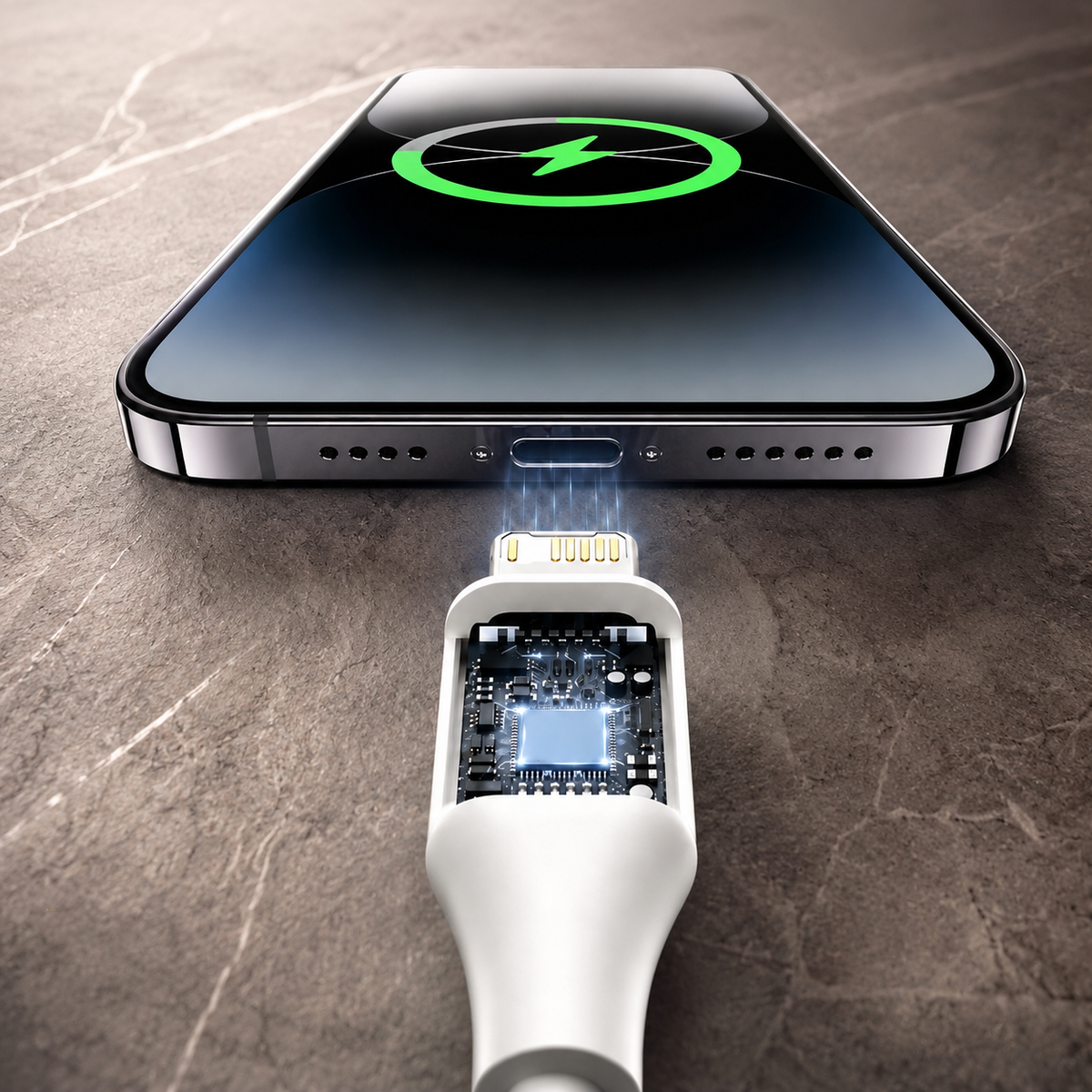 Premium USB C PD Fast Charging Cable 35W Data Sync Cord 2.4A Fast Charge TPE TPU Durable Cable Reliable Power Transfer Compatible with iPhone