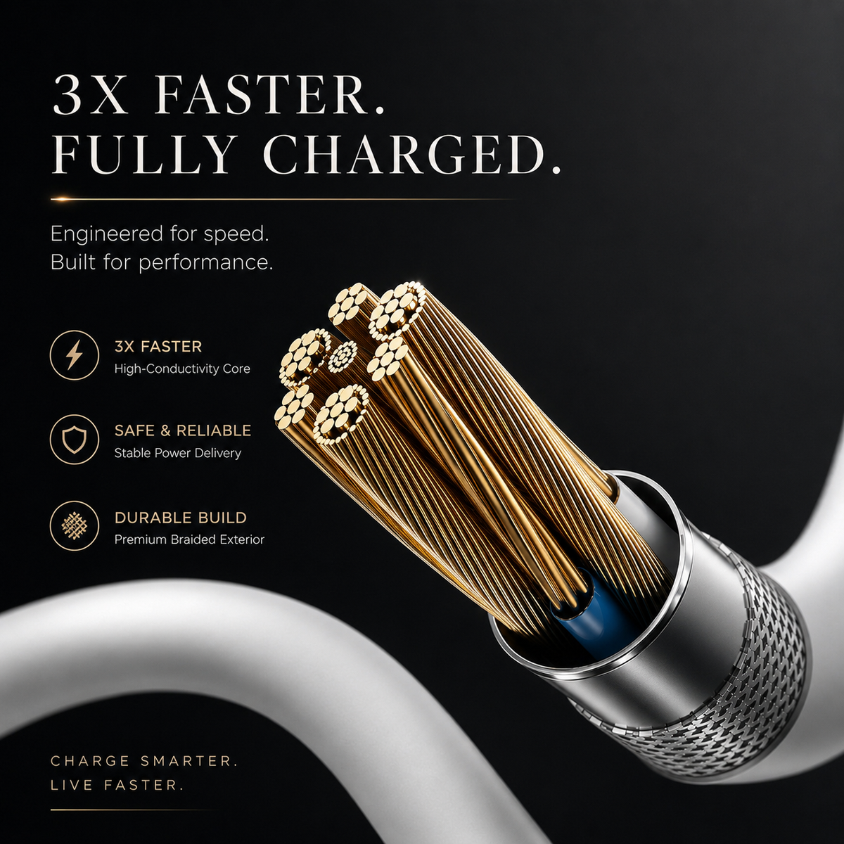 Premium USB C PD Fast Charging Cable 35W Data Sync Cord 2.4A Fast Charge TPE TPU Durable Cable Reliable Power Transfer Compatible with iPhone