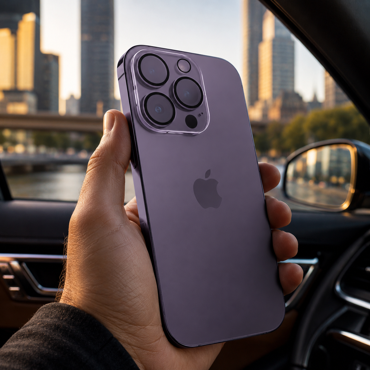 Premium Ultra Thin Camera Lens Protector 4 Pack Tempered Glass Anti Scratch Anti Fingerprint Full Coverage HD Clear Camera Cover Compatible with iPhone