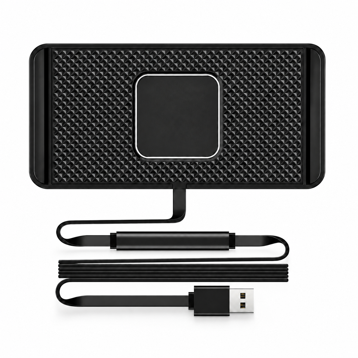 Premium Wireless Car Charger 15W Fast Wireless Charging Dashboard Phone Pad Anti Slip Silicone Cradle Dock Heat Resistant Charging Stand Compatible with iPhone