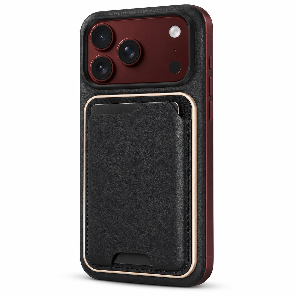 Premium iPhone Case 2 in 1 Detachable Card Holder MagSafe Magnetic Leather Foldable Shockproof Slim Wallet Comfortable Grip Protective Cover Case