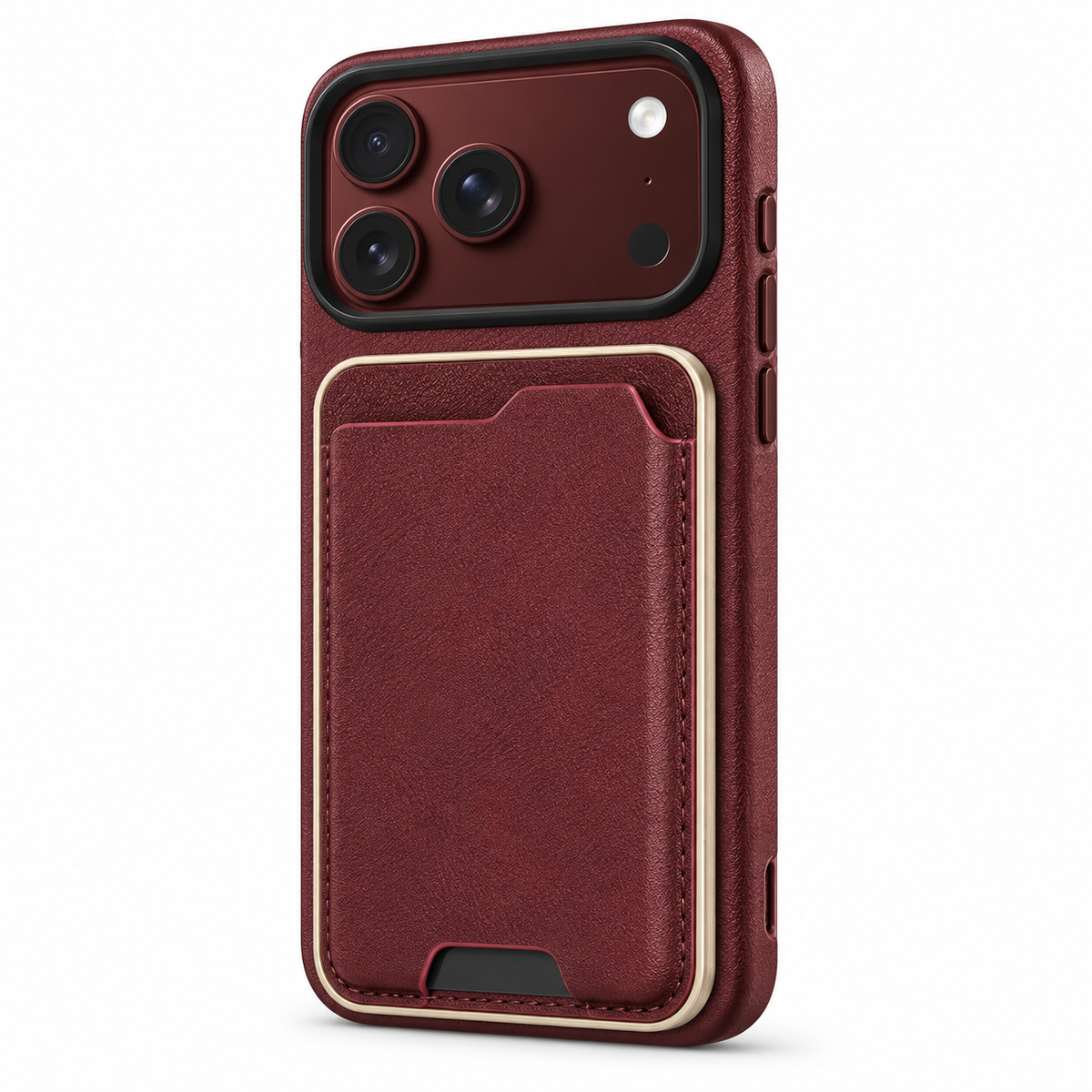 Premium iPhone Case 2 in 1 Detachable Card Holder MagSafe Magnetic Leather Foldable Shockproof Slim Wallet Comfortable Grip Protective Cover Case