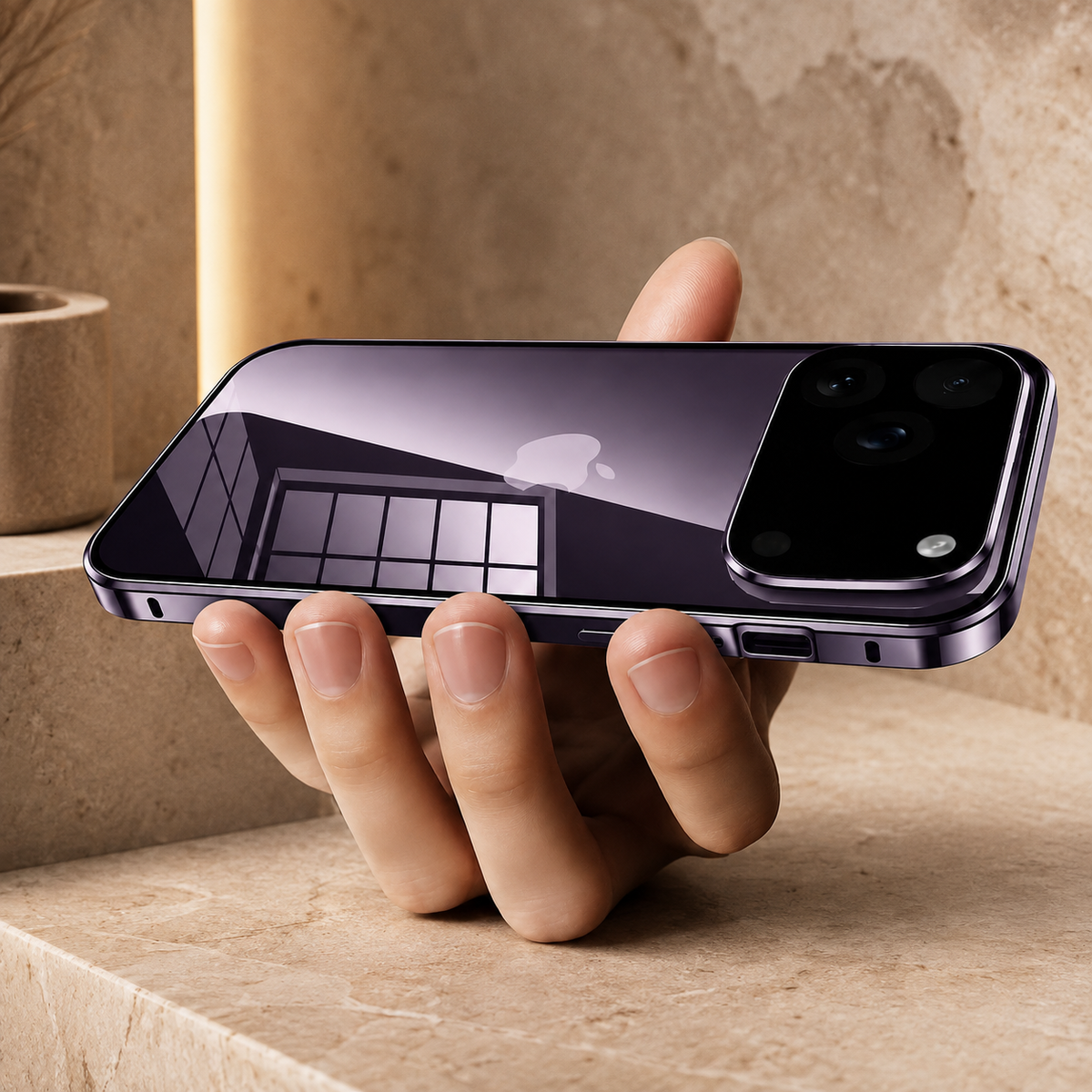 Premium iPhone Case 360 Full Protection Magnetic Glass Cover Aluminum Alloy Frame Shockproof Anti Scratch Bumper Full Coverage Camera Lens Guard Slim Design