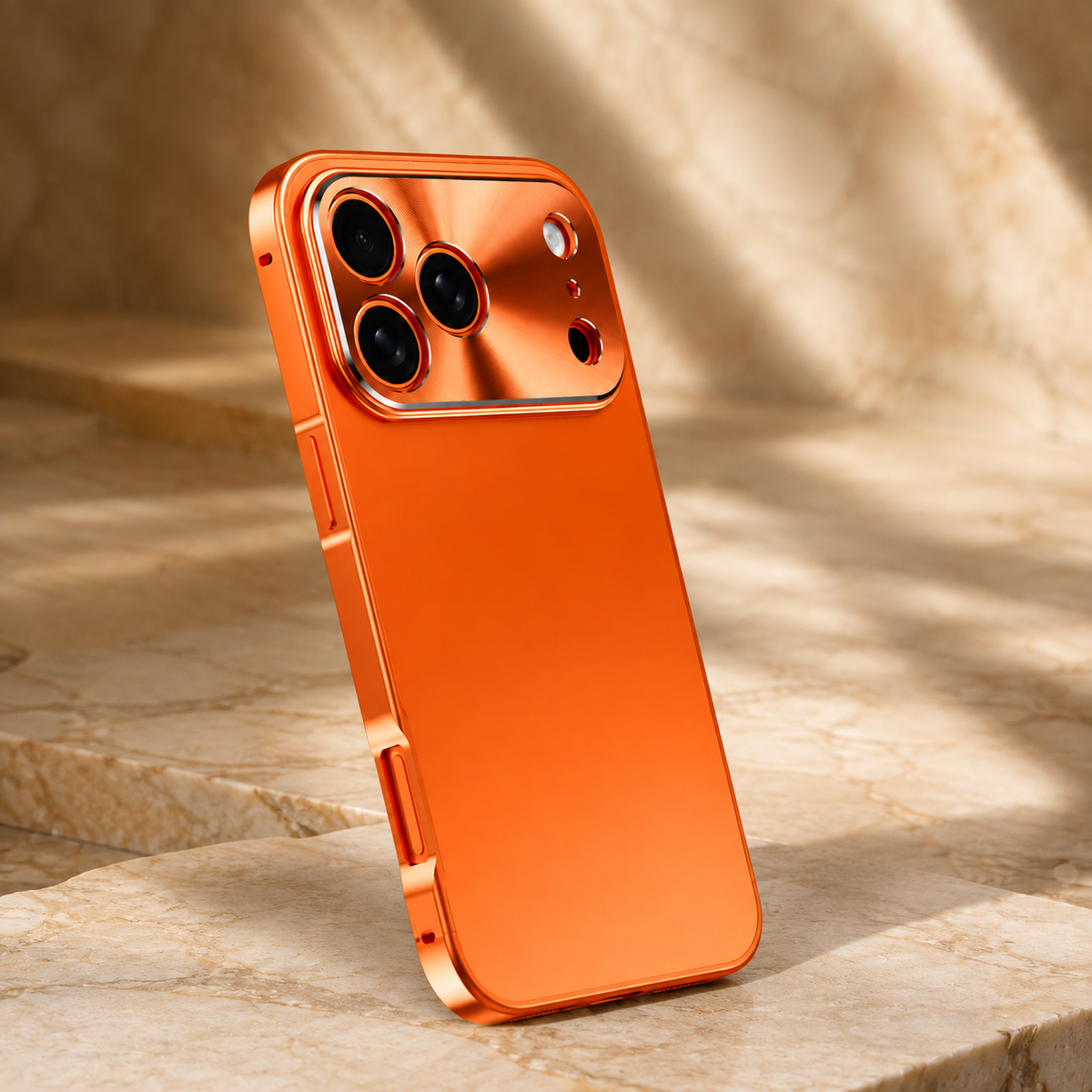 Premium iPhone Case All Aluminum Magnetic Frame Frosted PC Backplate Ultra Thin Shock Absorbing Protective Cover Camera Lens Guard Slim Durable Design