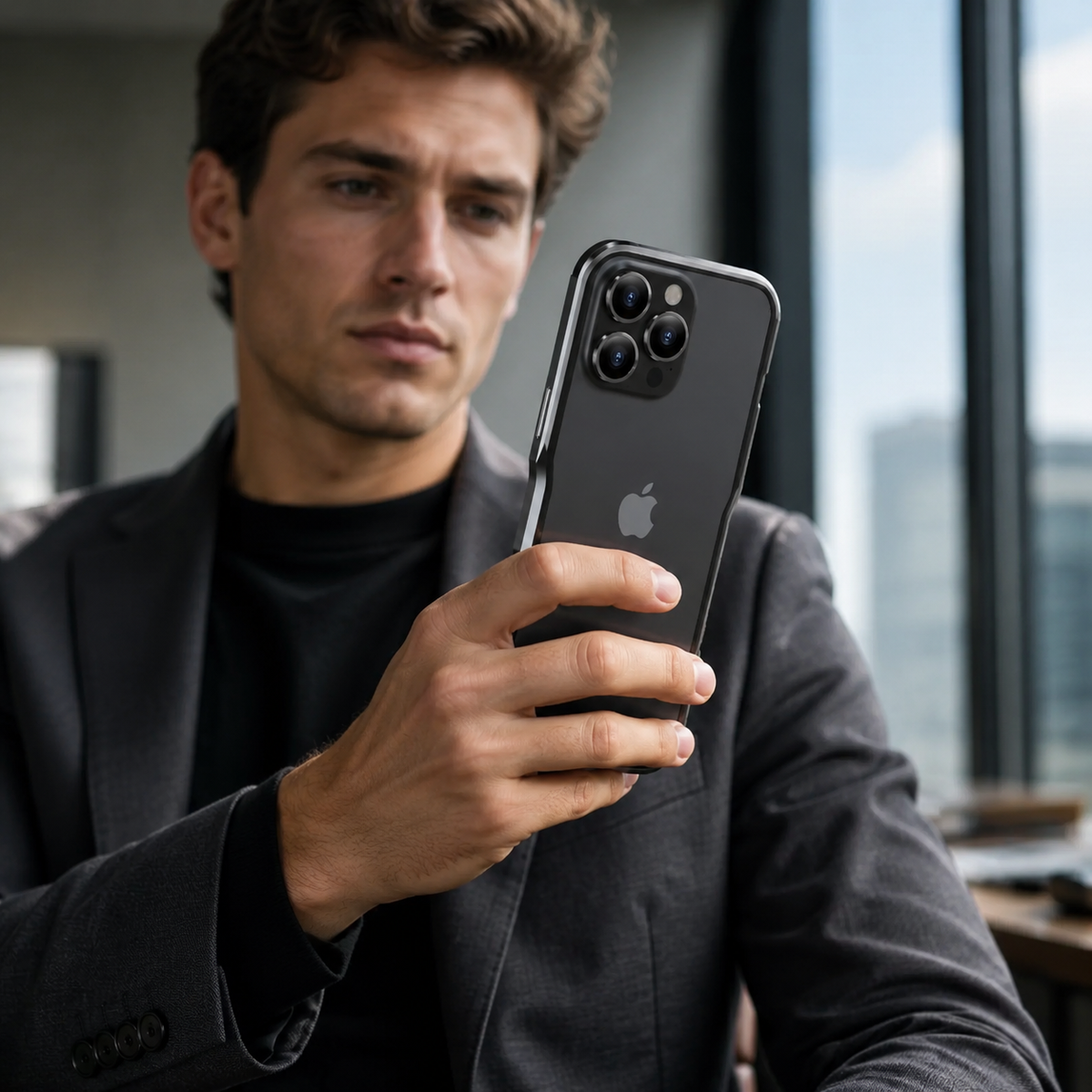 Premium iPhone Case Aluminum Alloy Armor Metal Bumper Shockproof Protective Frame Anti Scratch Anti Fingerprint Slim Reinforced Edge Protection Cover Case