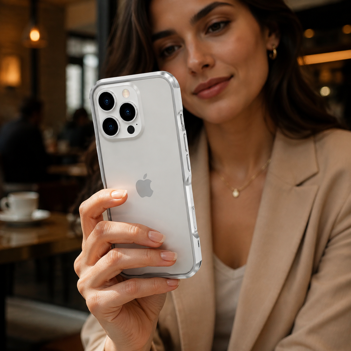 Premium iPhone Case Aluminum Alloy Armor Metal Bumper Shockproof Protective Frame Anti Scratch Anti Fingerprint Slim Reinforced Edge Protection Cover Case