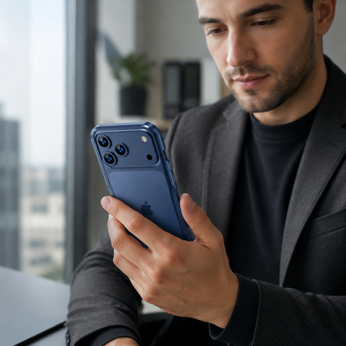 Premium iPhone Case Aluminum Alloy Multi Piece Bumper Shockproof Edge Protection Irregular Cut Metal Anti Scratch Non Slip Slim Lightweight Protective Frame