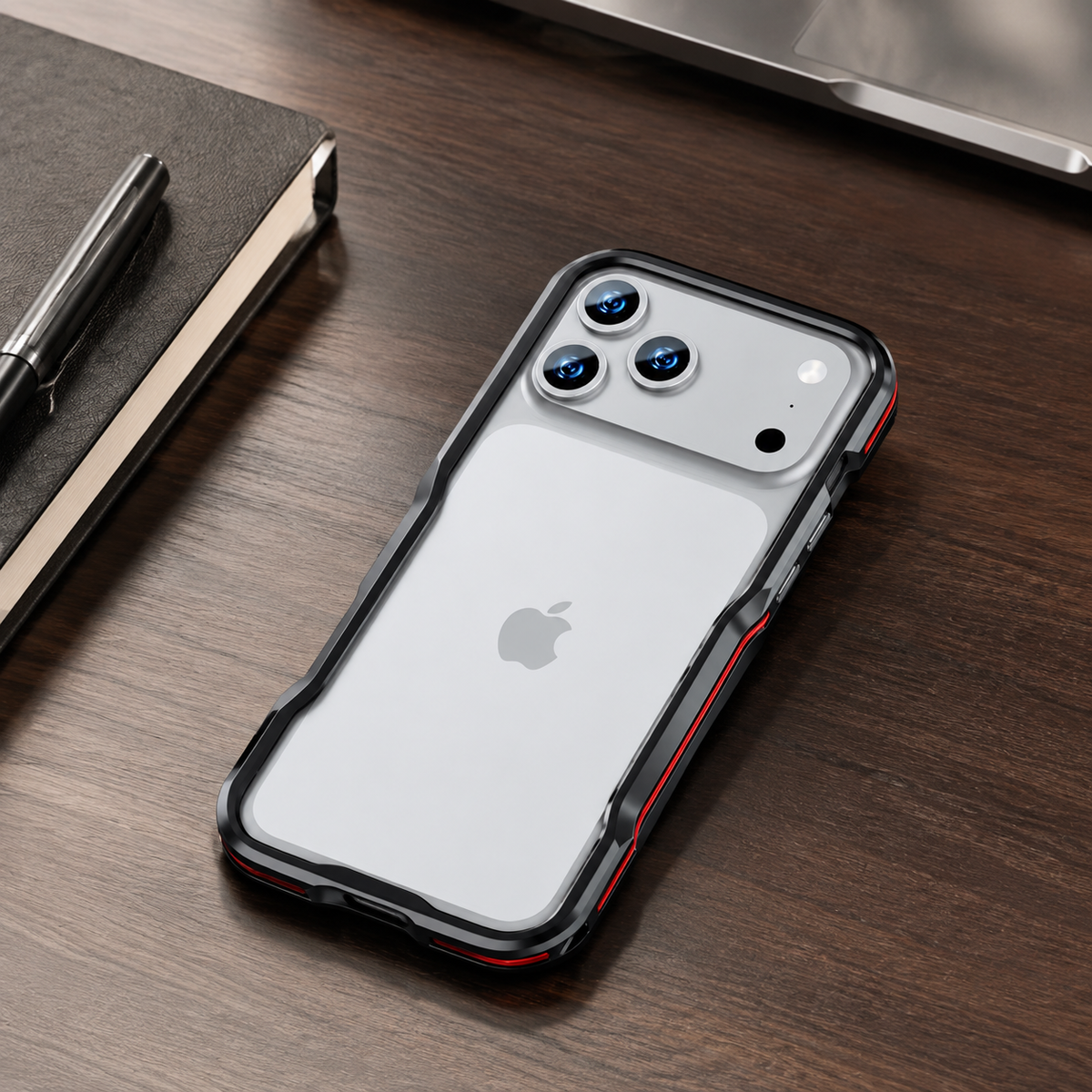 Premium iPhone Case Aluminum Alloy Multi Piece Bumper Shockproof Edge Protection Irregular Cut Metal Anti Scratch Non Slip Slim Lightweight Protective Frame