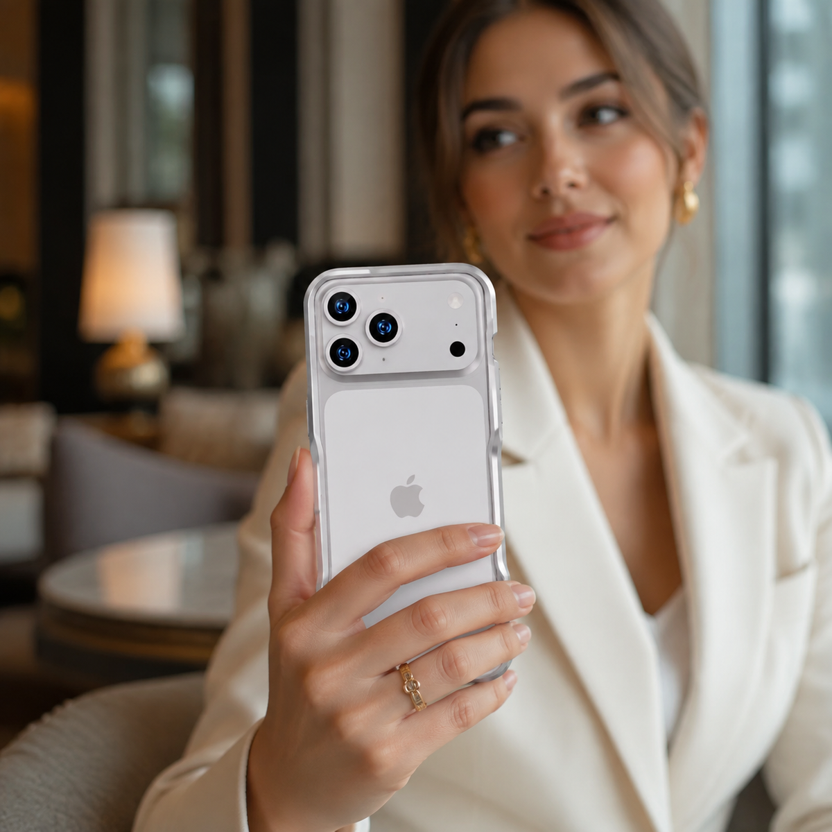 Premium iPhone Case Aluminum Alloy Multi Piece Bumper Shockproof Edge Protection Irregular Cut Metal Anti Scratch Non Slip Slim Lightweight Protective Frame