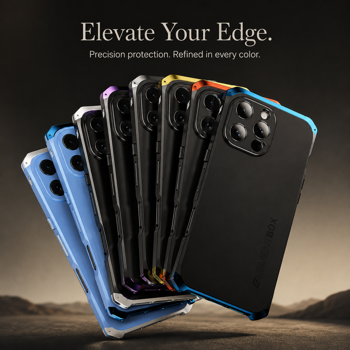 Premium iPhone Case Aluminum Alloy PC Full Coverage Shockproof Protective Cover Anti Scratch Dust Resistant Washable Non Slip Lightweight Reinforced Armor
