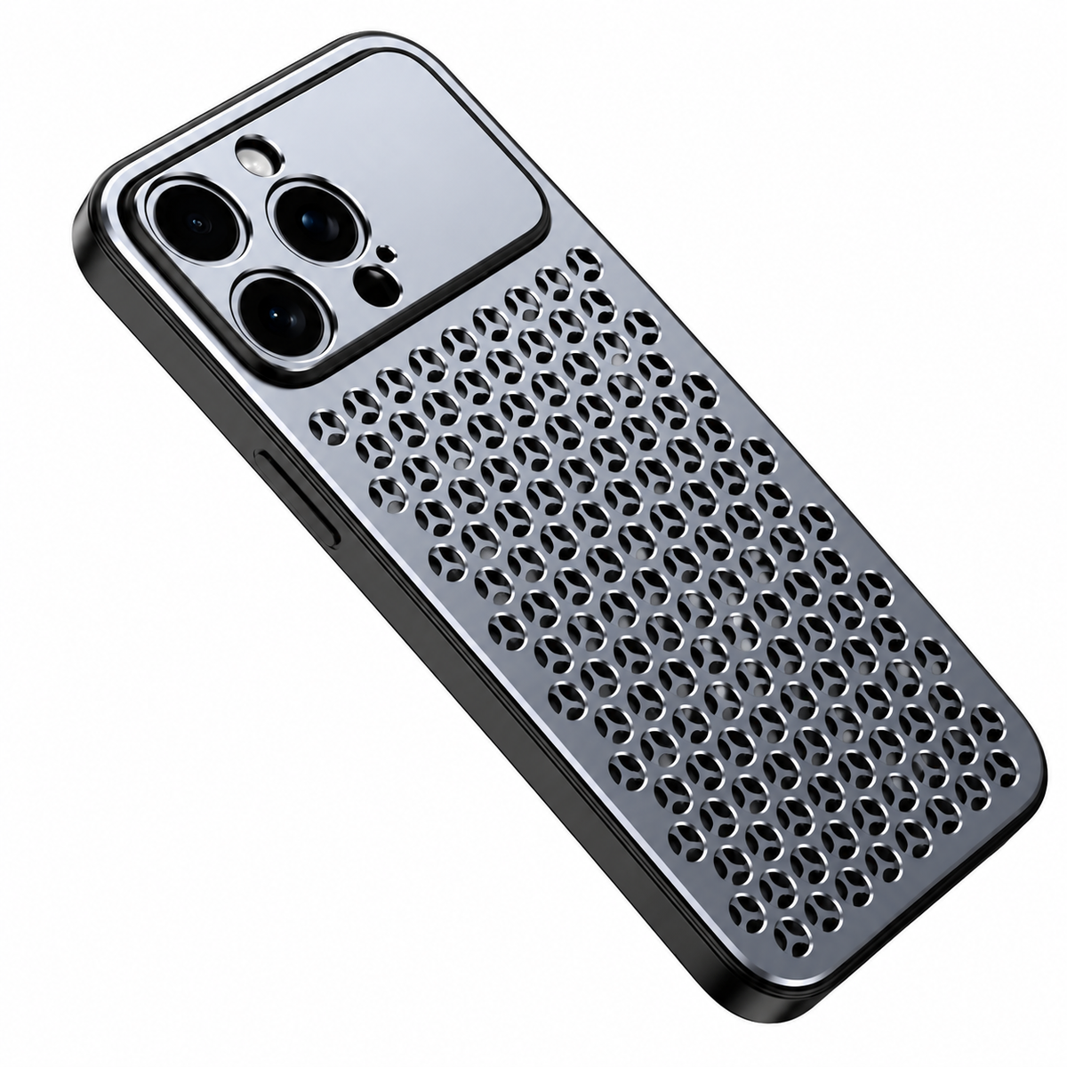 Premium iPhone Case Aluminum Alloy Protective Cover Breathable Metal Design Anti Fingerprint Finish Scratch Resistant Slim Frame Lightweight Structure