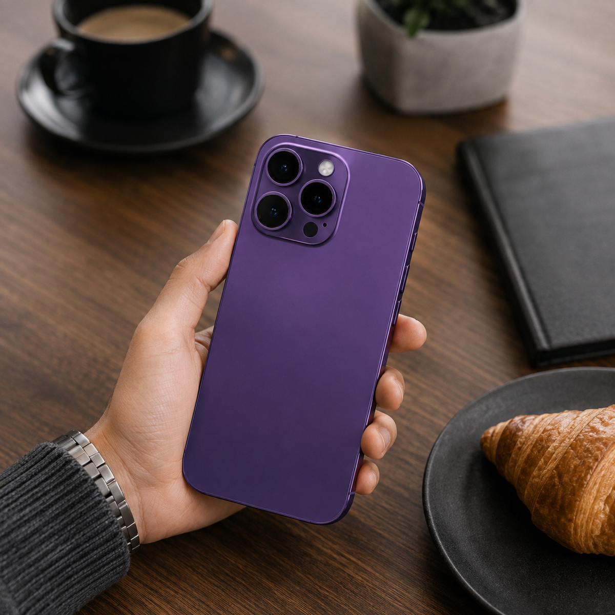 Premium iPhone Case Aluminum Metal Frame Shockproof Protective Cover Hard PC Back Camera Lens Protection Slim Lightweight Anti Scratch Design