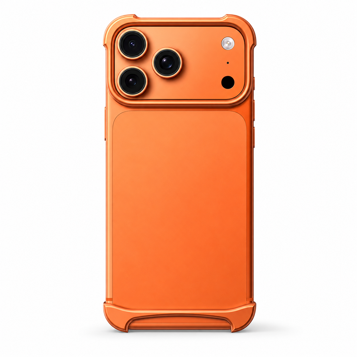 Premium iPhone Case Aviation Aluminum Frameless Metal Bumper Shockproof Borderless Ultra Slim Minimalist Lightweight Reinforced Edge Protective Cover