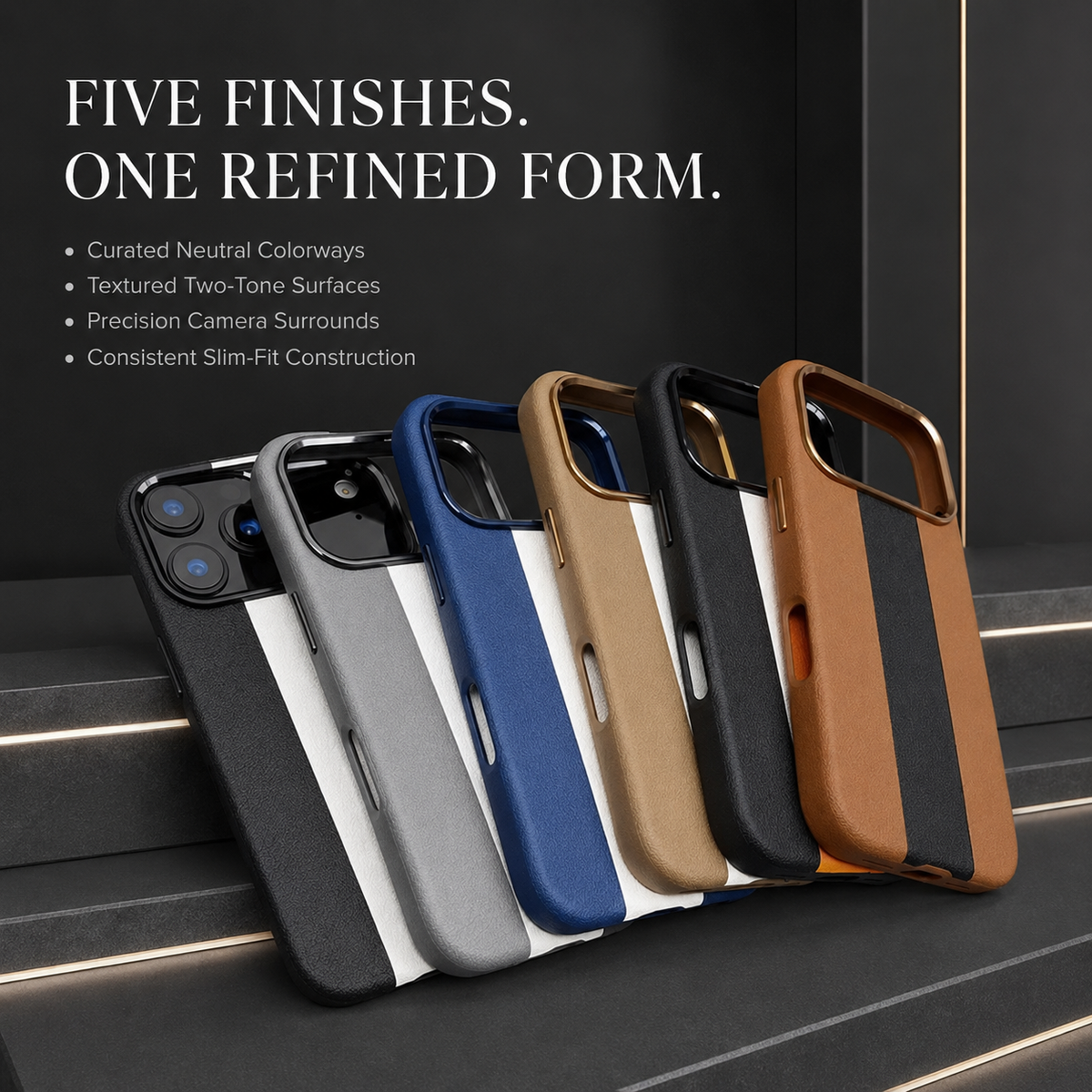 Premium iPhone Case Business Leather Magnetic Wireless Charging Shockproof Hard PC Artificial Leather Slim Anti Drop Protective Bumper Cover Case Design