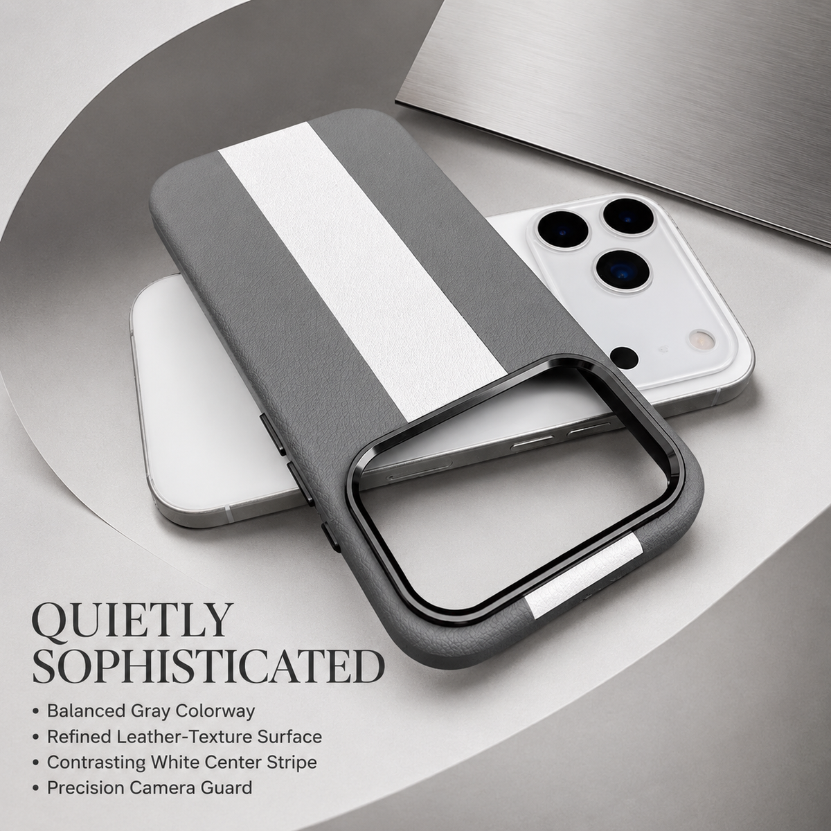 Premium iPhone Case Business Leather Magnetic Wireless Charging Shockproof Hard PC Artificial Leather Slim Anti Drop Protective Bumper Cover Case Design