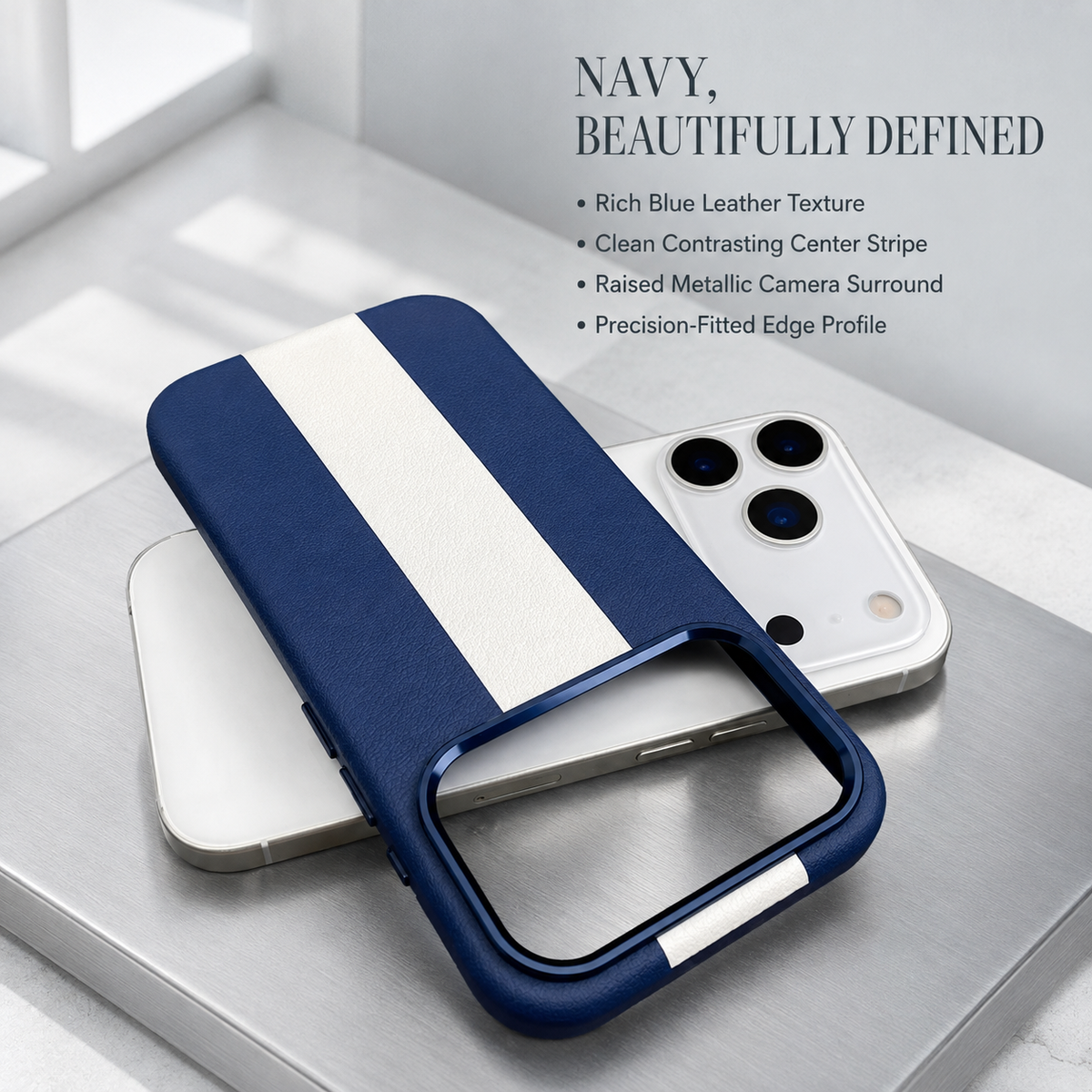 Premium iPhone Case Business Leather Magnetic Wireless Charging Shockproof Hard PC Artificial Leather Slim Anti Drop Protective Bumper Cover Case Design