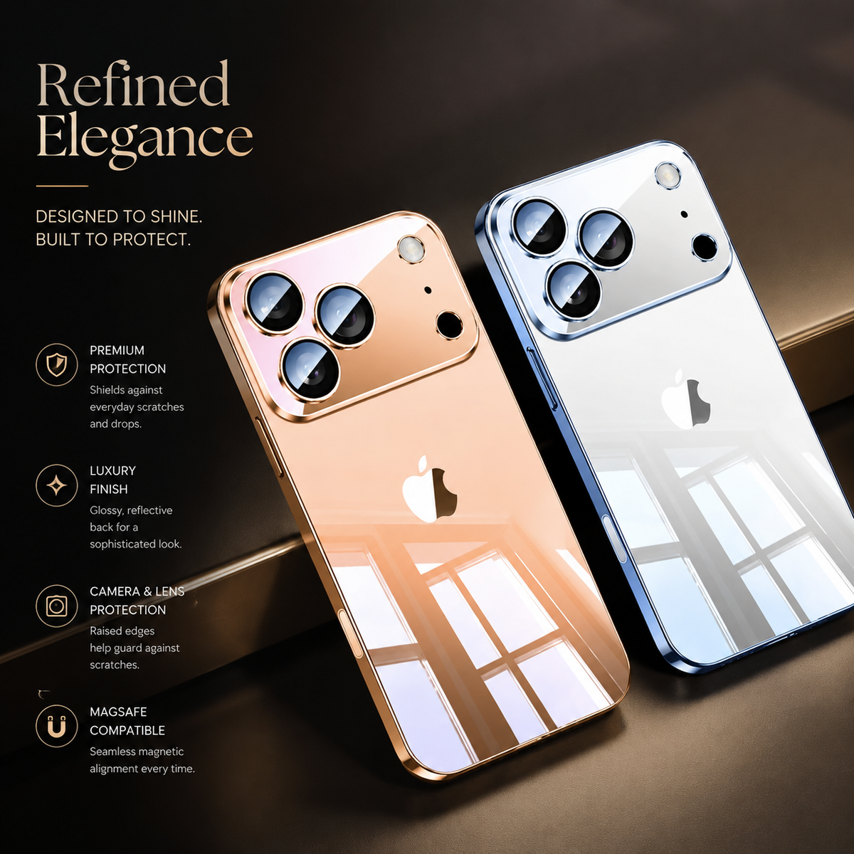 Premium iPhone Case Clear TPU Ultra Thin Protective Cover Camera Lens Protection Shockproof Anti Scratch Anti Fingerprint Transparent Slim Non Slip