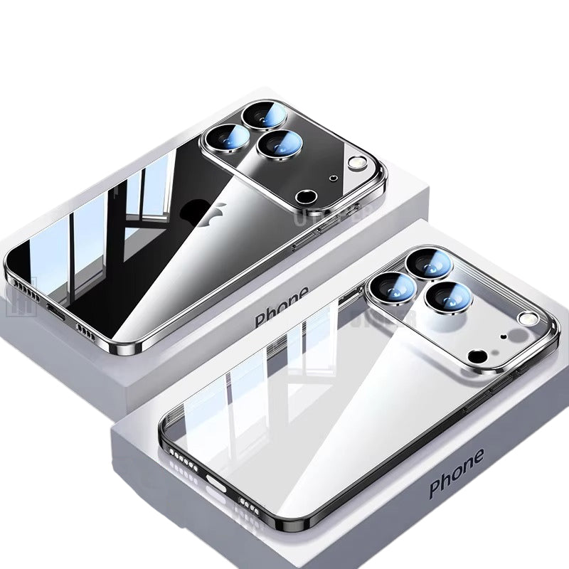 Premium iPhone Case Clear TPU Ultra Thin Protective Cover Camera Lens Protection Shockproof Anti Scratch Anti Fingerprint Transparent Slim Non Slip
