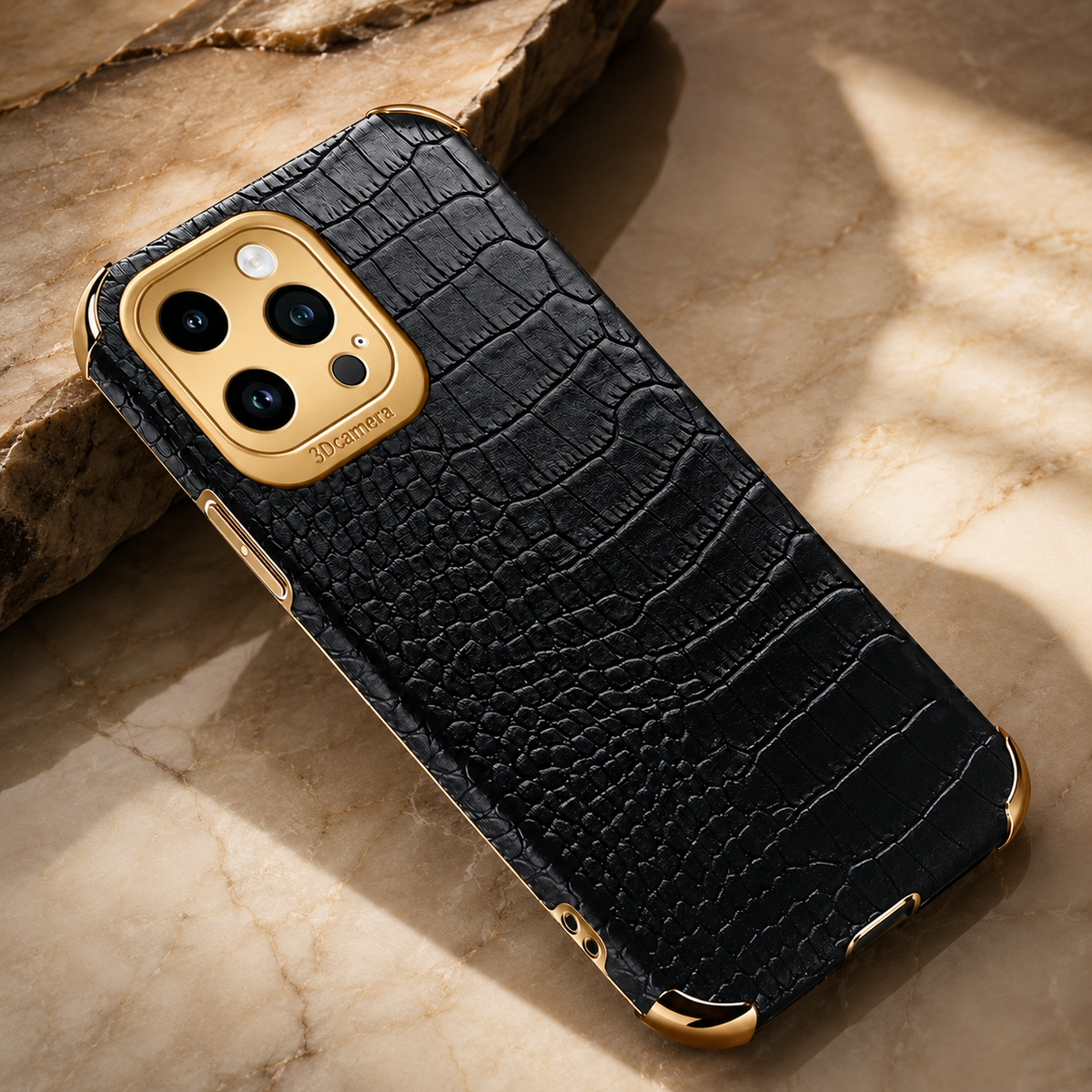 Premium iPhone Case Crocodile Leather Silicone Protective Cover Anti Scratch Lightweight Full Coverage Shockproof Camera Lens Guard Slim Anti Slip Design