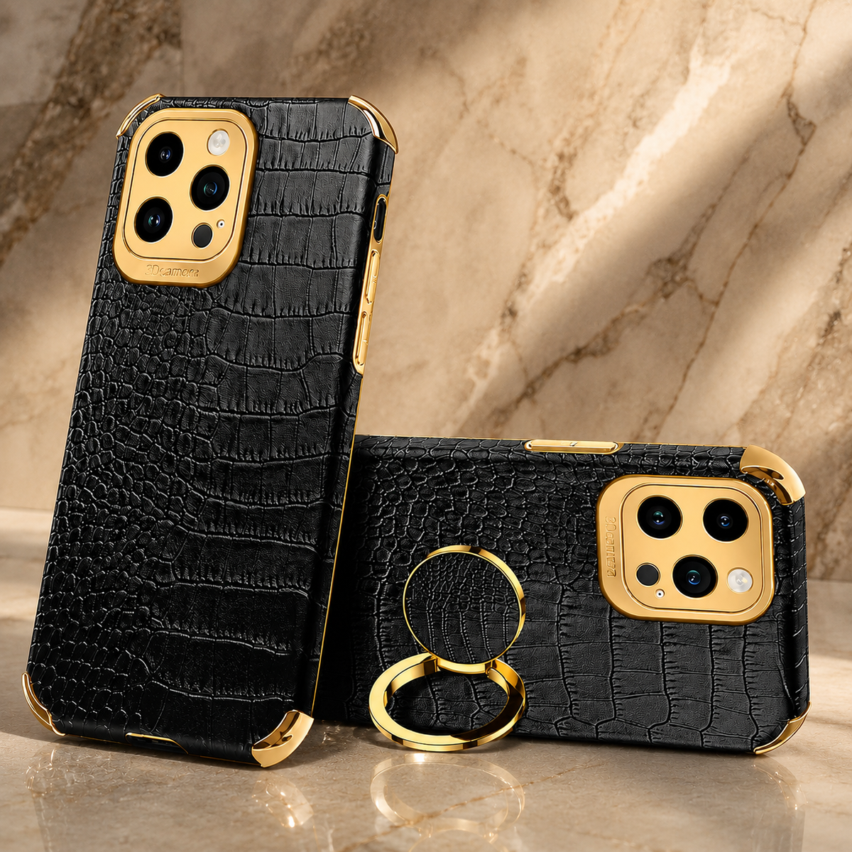Premium iPhone Case Crocodile Leather Silicone Protective Cover Anti Scratch Lightweight Full Coverage Shockproof Camera Lens Guard Slim Anti Slip Design