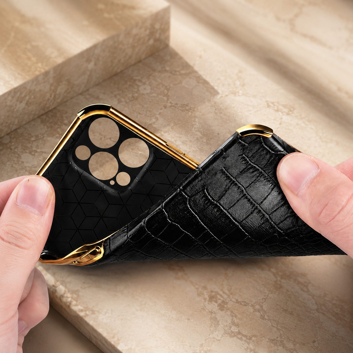 Premium iPhone Case Crocodile Leather Silicone Protective Cover Anti Scratch Lightweight Full Coverage Shockproof Camera Lens Guard Slim Anti Slip Design