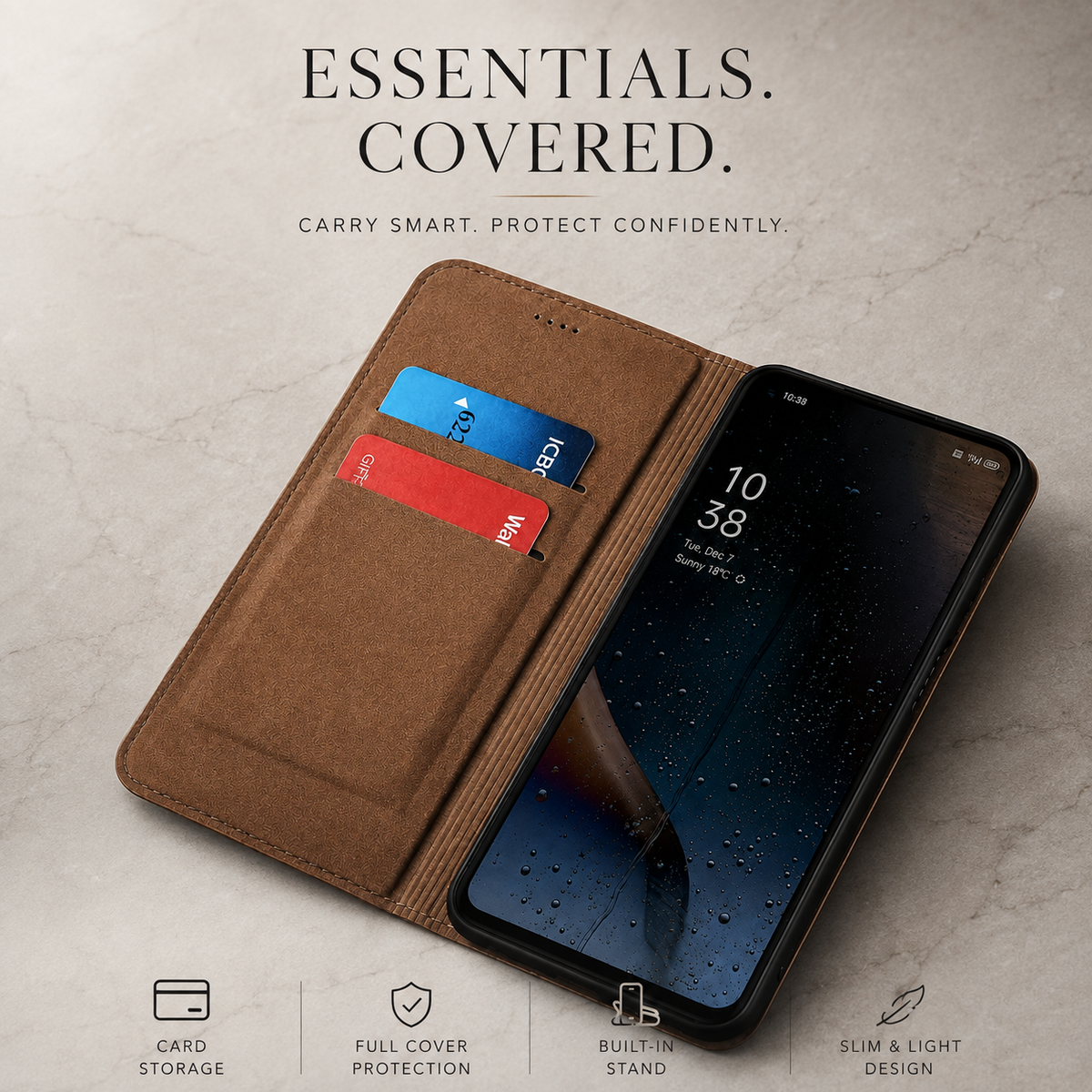 Premium iPhone Case Crocodile Texture Genuine Leather Flip Cover Card Pocket Non Slip Shockproof Full Protection Slim Elegant Magnetic Closure Design