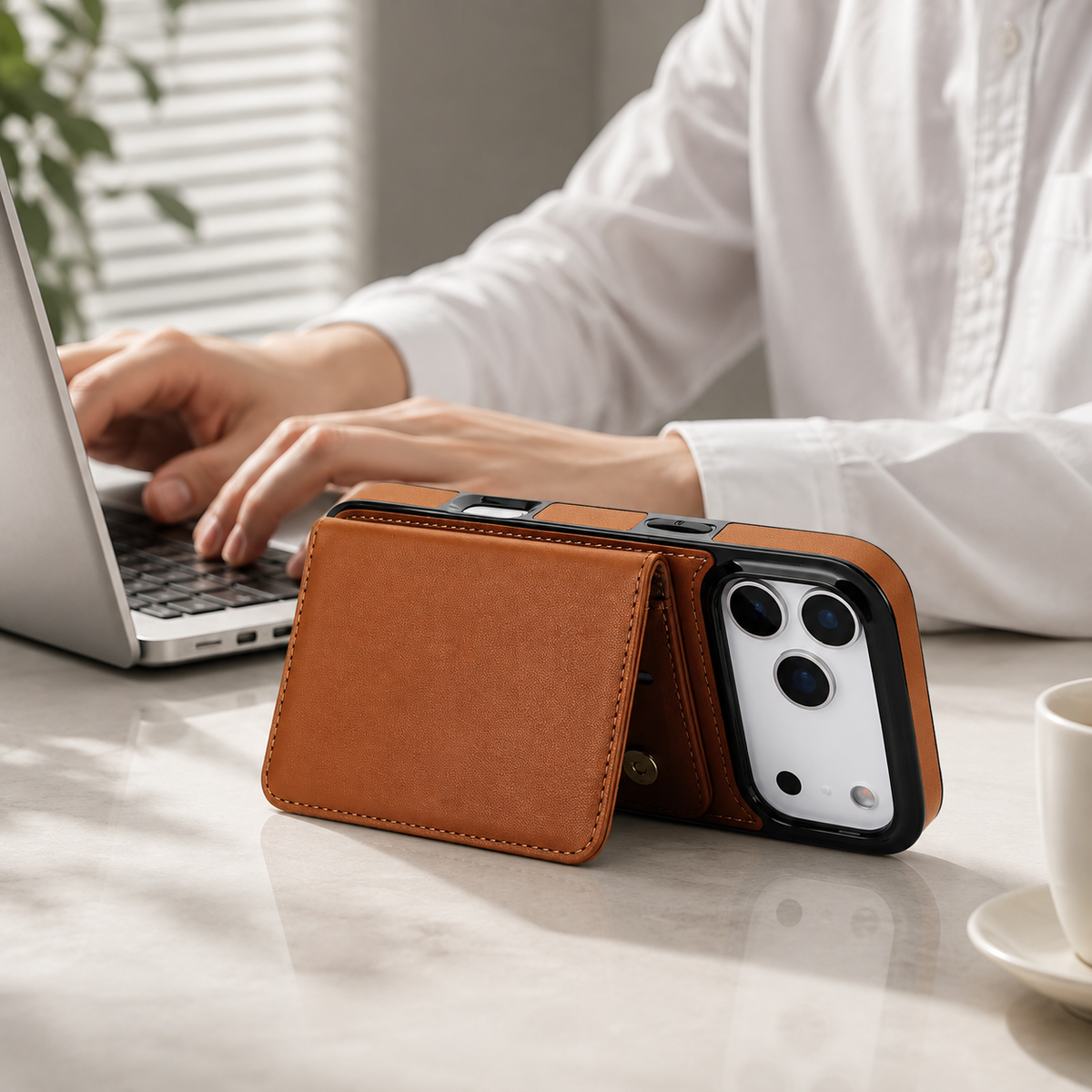 Premium iPhone Case Crossbody Leather Wallet RFID Card Holder Strap Pocket Kickstand Protective Flip Cover Shockproof Storage Phone Case