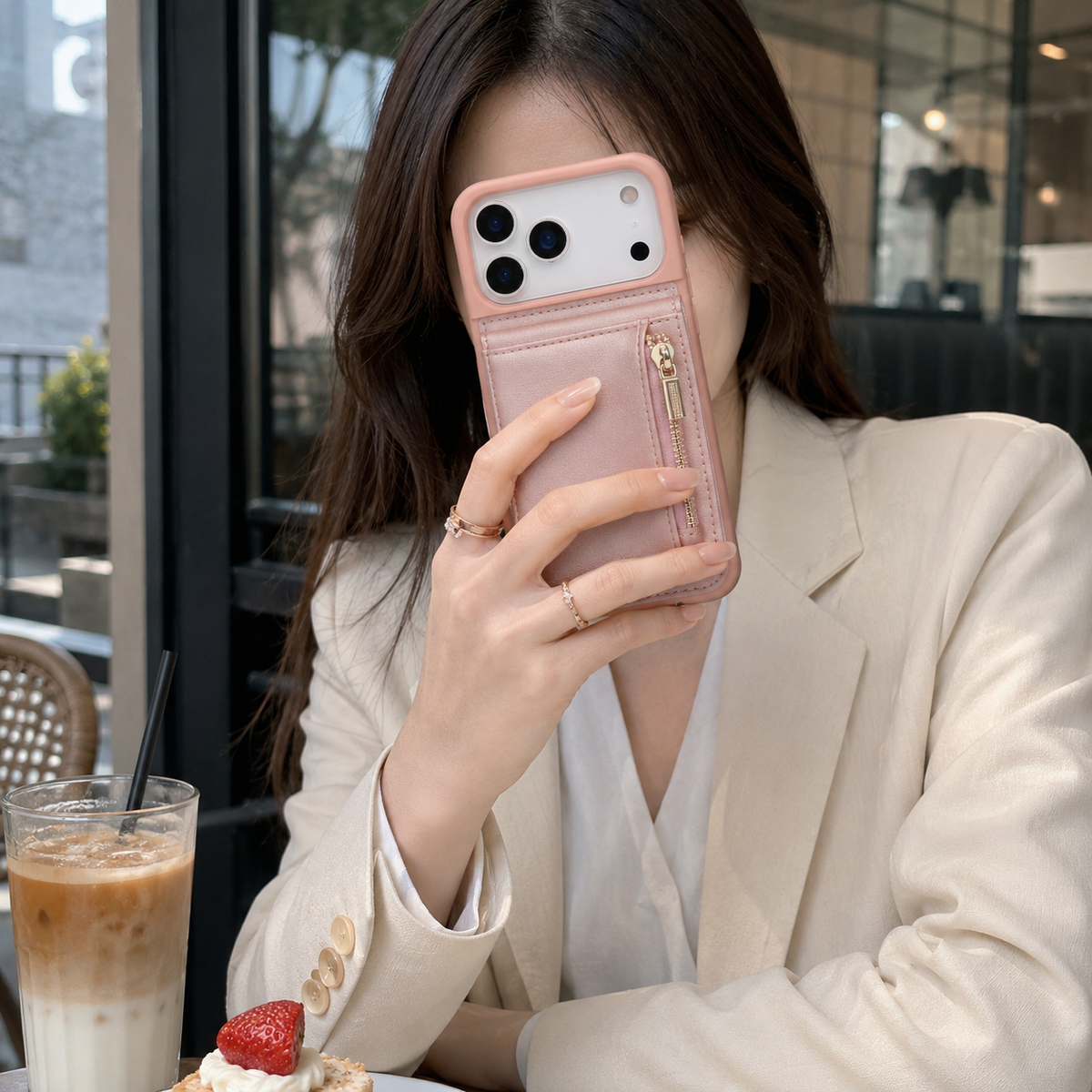 Premium iPhone Case Crossbody PU Leather Flip Wallet Card Holder Lanyard Stand Storage Shockproof Protective Cover Slim Travel Phone Case Design Cover