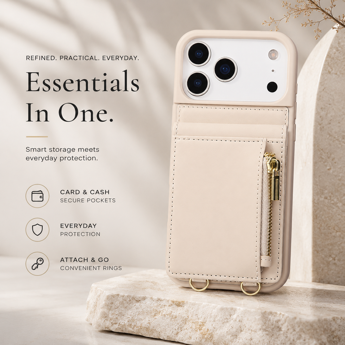 Premium iPhone Case Crossbody PU Leather Flip Wallet Card Holder Lanyard Stand Storage Shockproof Protective Cover Slim Travel Phone Case Design Cover