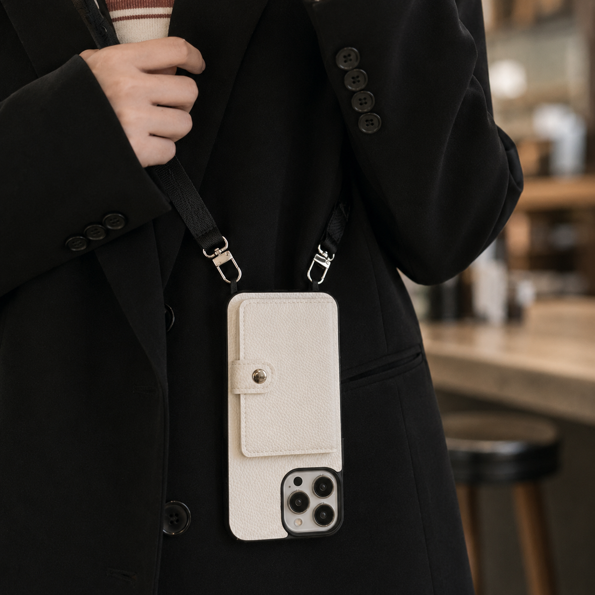 Premium iPhone Case Crossbody Wallet Cover PU Leather Card Holder Coin Pocket RFID Protection Magnetic Closure Shoulder Strap Shockproof Full Protection Slim Design