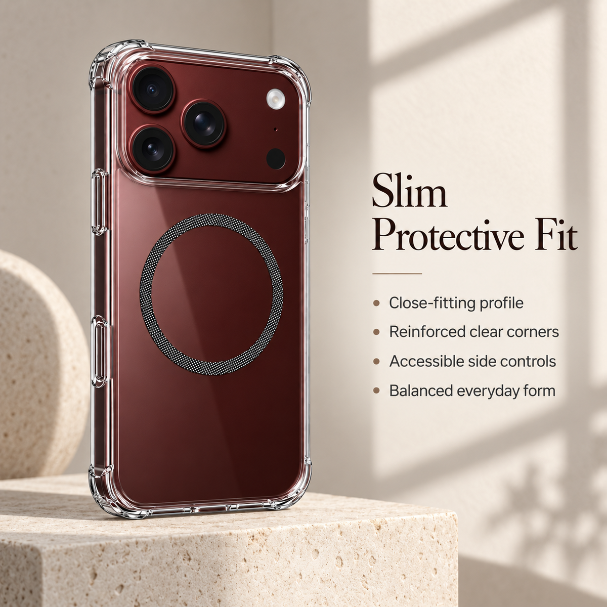 Premium iPhone Case Crystal Clear Ultra Thin Foldable Shockproof Hard Back Anti Scratch Dustproof Lightweight Transparent Protective Cover Case Design
