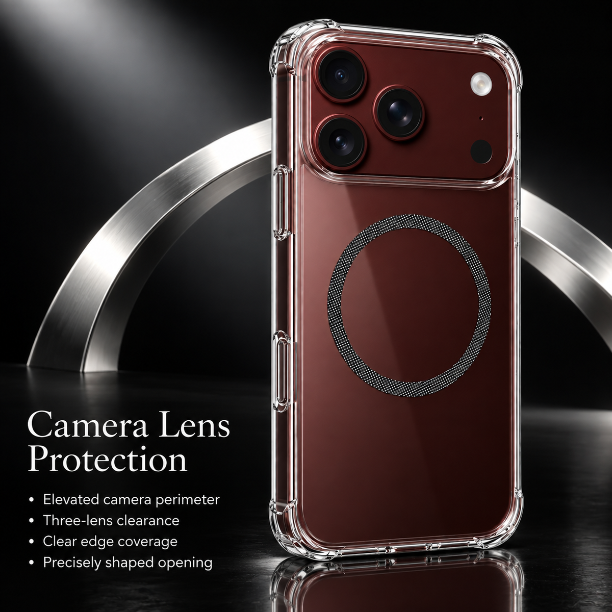 Premium iPhone Case Crystal Clear Ultra Thin Foldable Shockproof Hard Back Anti Scratch Dustproof Lightweight Transparent Protective Cover Case Design
