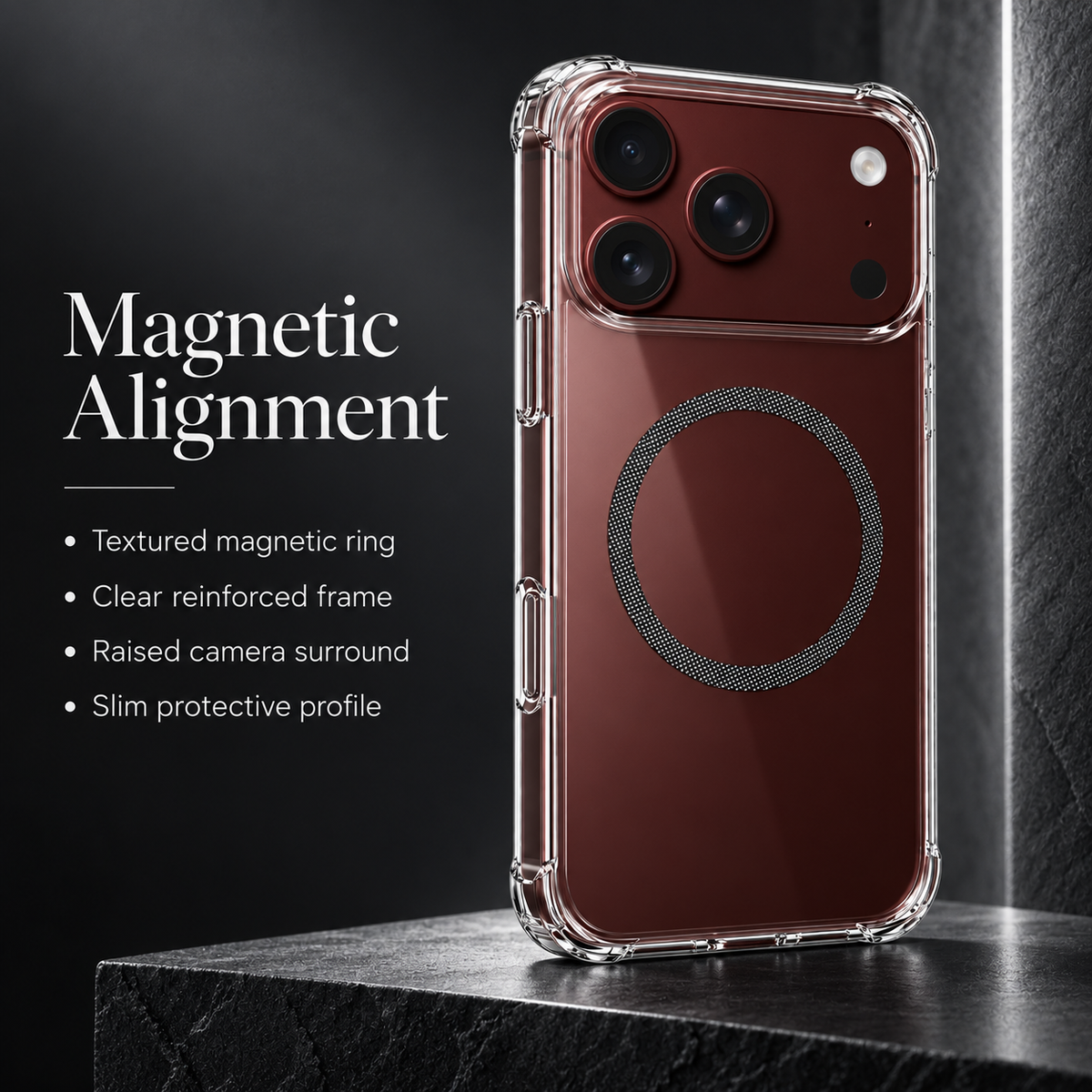 Premium iPhone Case Crystal Clear Ultra Thin Foldable Shockproof Hard Back Anti Scratch Dustproof Lightweight Transparent Protective Cover Case Design