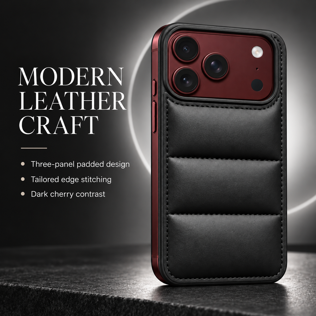 Premium iPhone Case Down Jacket Puffer Style Solid Color Shockproof Anti Drop Non Slip Water Resistant Foldable Protective Phone Cover Case Design