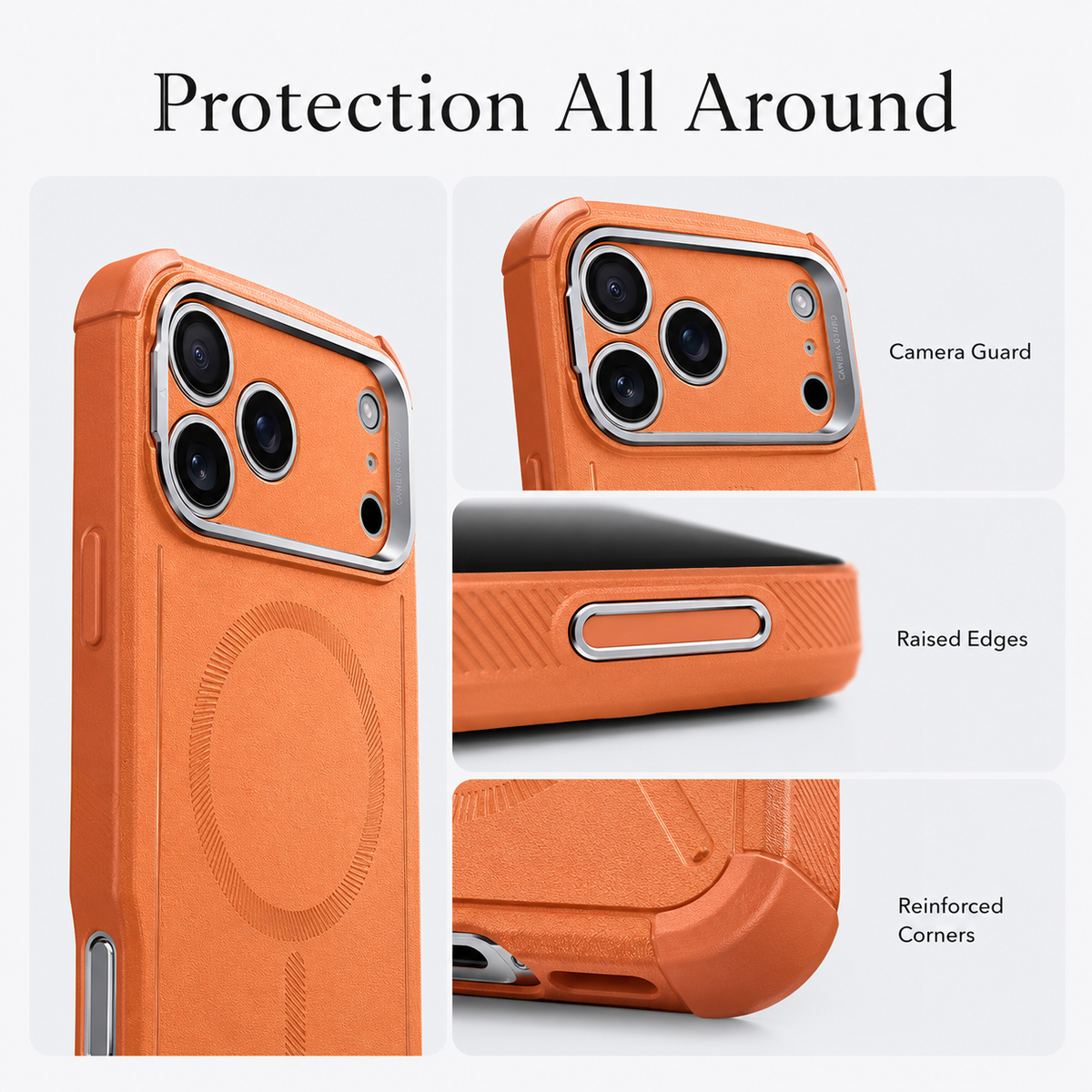 Premium iPhone Case ESR Magnetic Military Grade Stash Stand Shockproof PC TPU Anti Scratch Matte Non Slip MagSafe Protective Bumper Cover Case Design