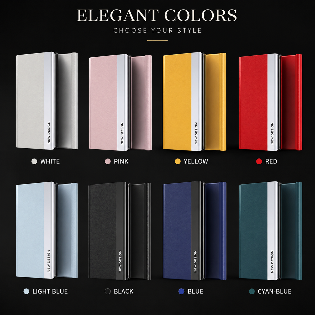 Premium iPhone Case Flip Wallet MagSafe Compatible Magnetic Shockproof Protective Cover Card Holder Stand Function Screen Protection Slim Design