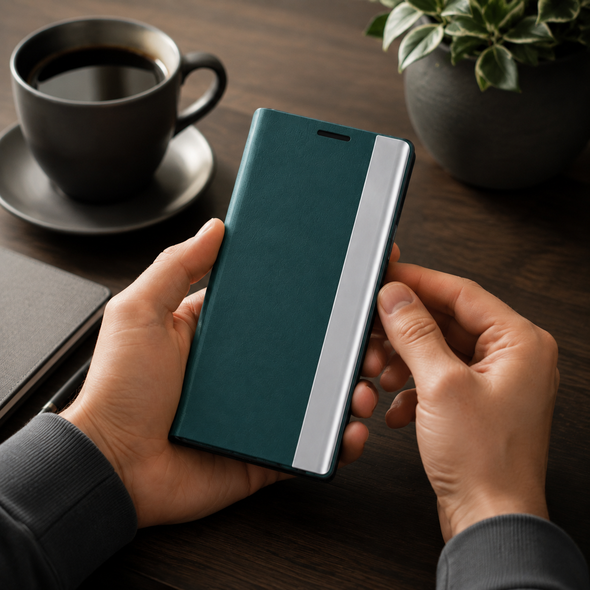 Premium iPhone Case Flip Wallet MagSafe Compatible Magnetic Shockproof Protective Cover Card Holder Stand Function Screen Protection Slim Design