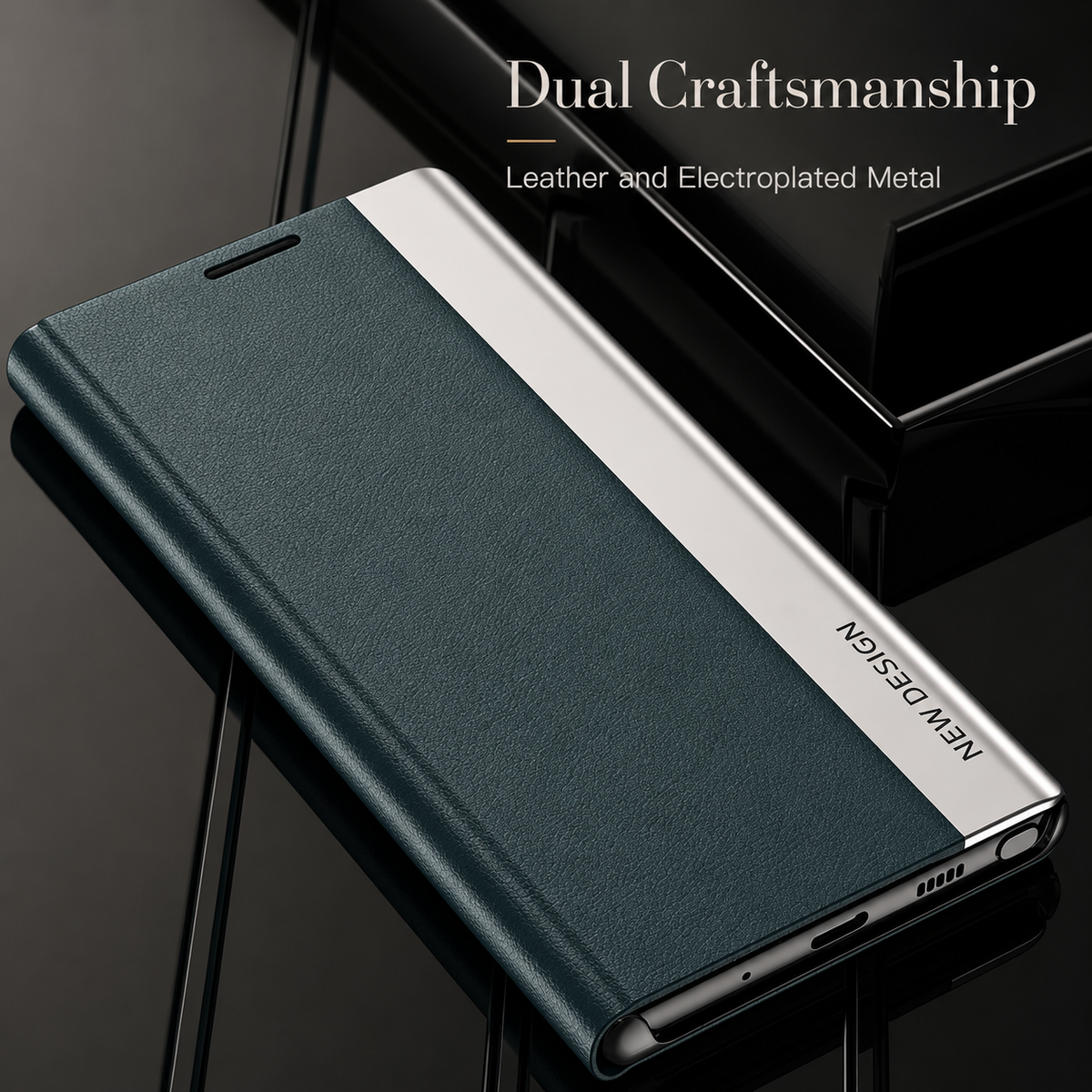 Premium iPhone Case Flip Wallet MagSafe Compatible Magnetic Shockproof Protective Cover Card Holder Stand Function Screen Protection Slim Design