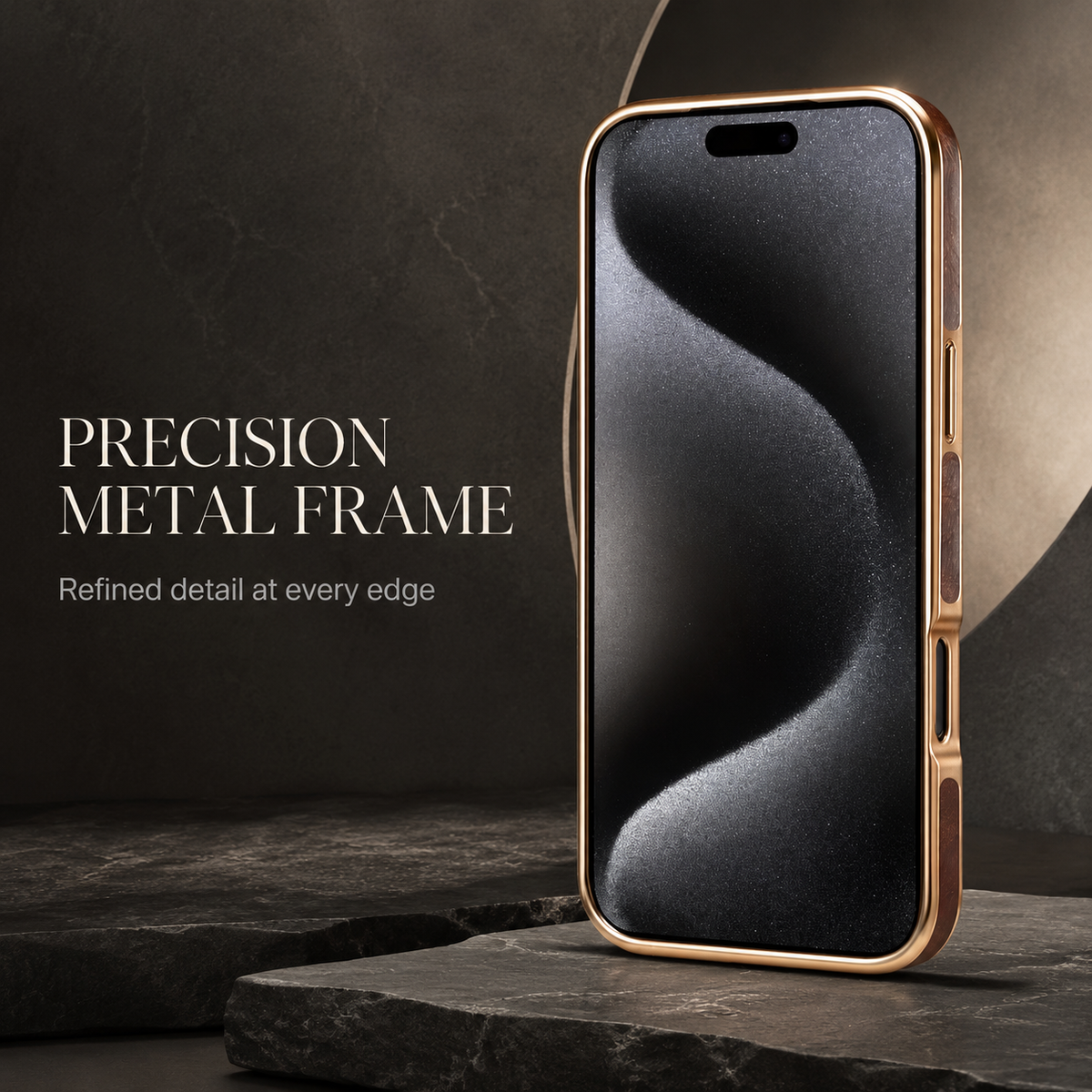 Premium iPhone Case Genuine Cowhide Leather Protective Cover Plated Edge Anti Scratch Non Slip Slim Lightweight Heat Resistant Soft Grip Full Coverage